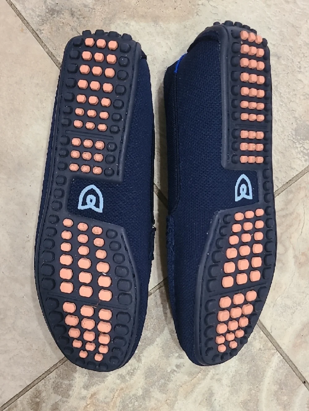 Rothy's Navy Knit Penny Loafers - Women's Slip-On - Picture 6 of 7